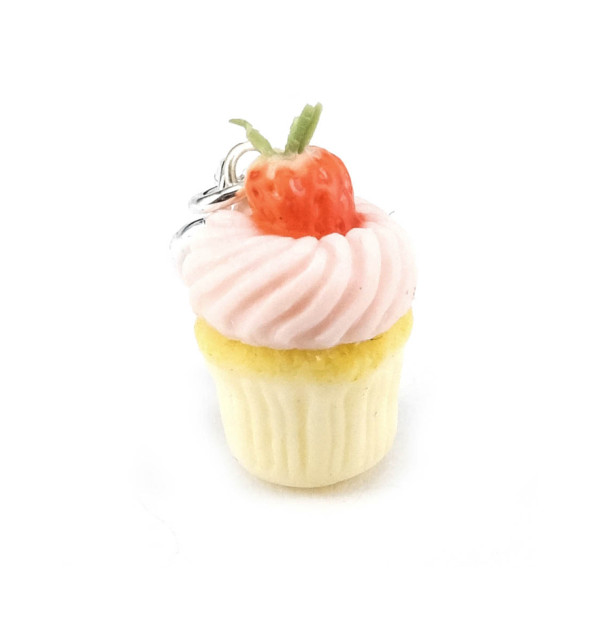Cupcake berlock jordgubbe - MINI bild