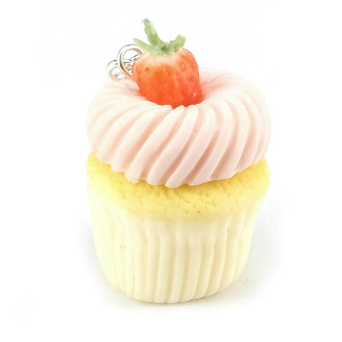 Cupcake berlock jordgubbe - STOR bild