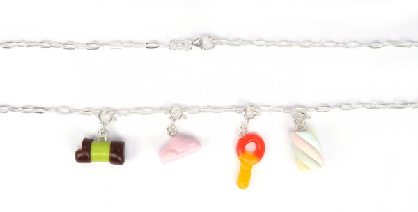 Halskedja till berlocker sterling silver filled (45 cm) bild