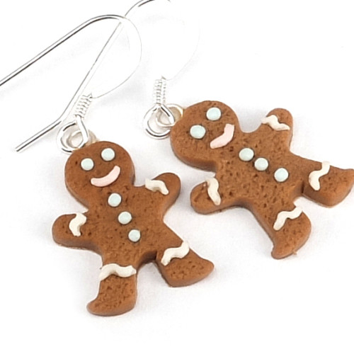 Pepparkaksgubbe örhängen bild