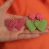 Sour green heart earrings - Bild 3