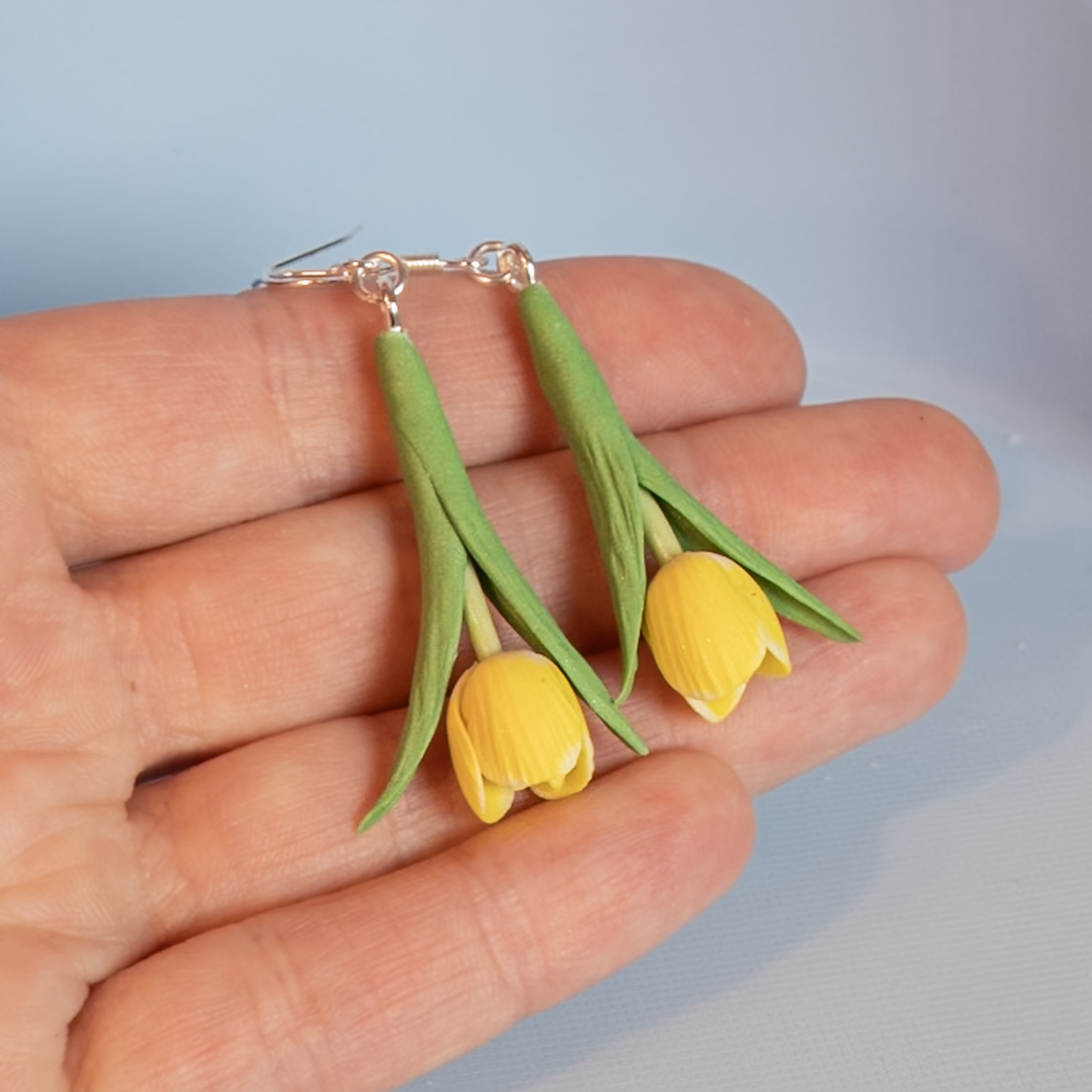Tulpan örhängen - Gul