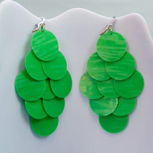 Paljett Örhängen - Magic ärtgrön