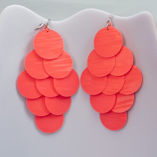 Paljett Örhängen - Magic Coral