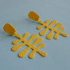 Yellow Retro Leaves - Earrings - Bild 2