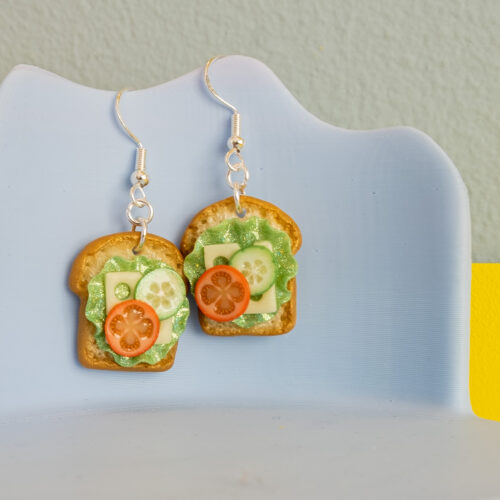 Smörgås med pålägg - örhängen