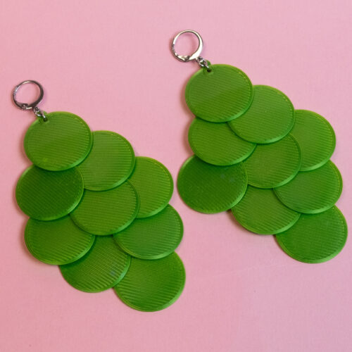 Paljett Örhängen - Magical Green